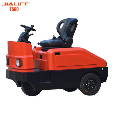 Kalite  6000kg Electric Tow Tractor Motors Seated Electric Baggage Tug  5500N Fabrika